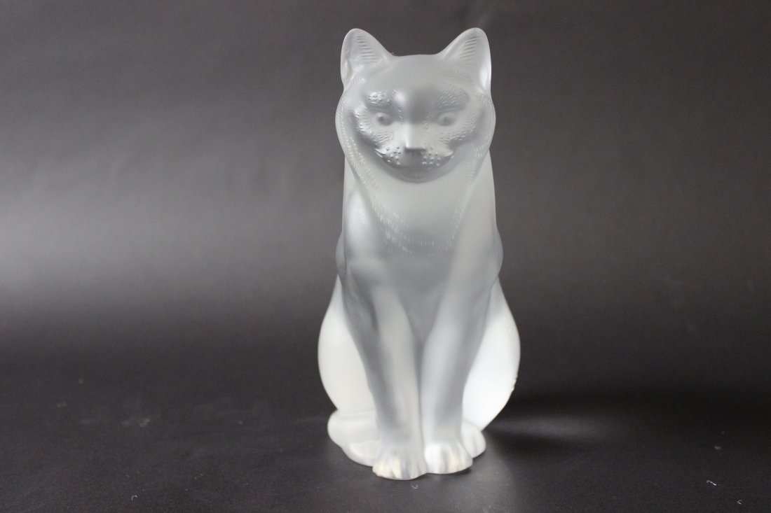 Lalique Crystal Chat Assis Sitting Cat 1932 (1 of 10)