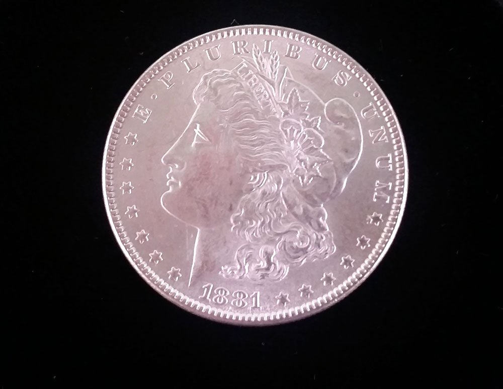 1881 Morgan Silver Dollar (1 of 2)
