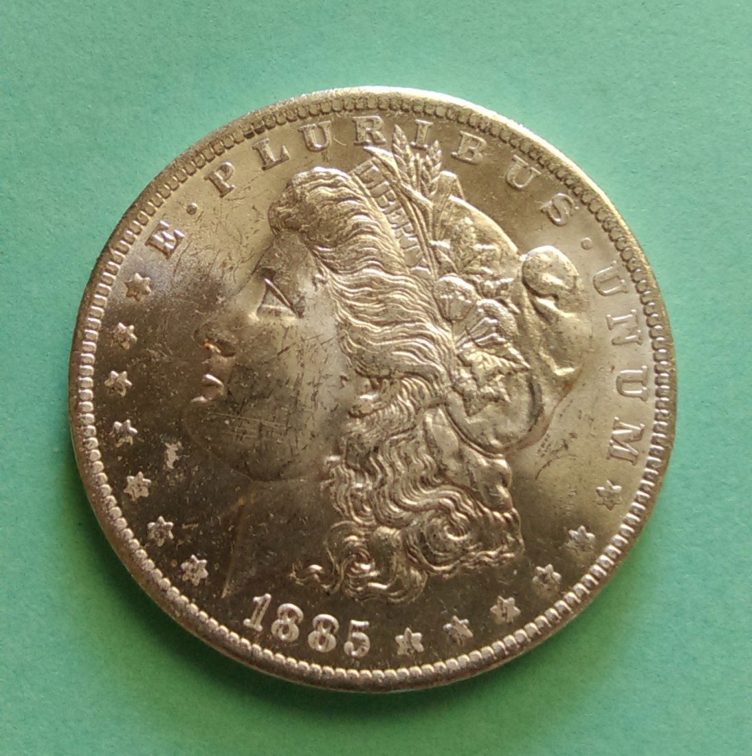 1885-O Morgan Silver Dollar Error (1 of 3)