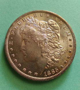 1885-O Morgan Silver Dollar: Uncirculated PROOF-LIKE 1885-O Silver Dollar