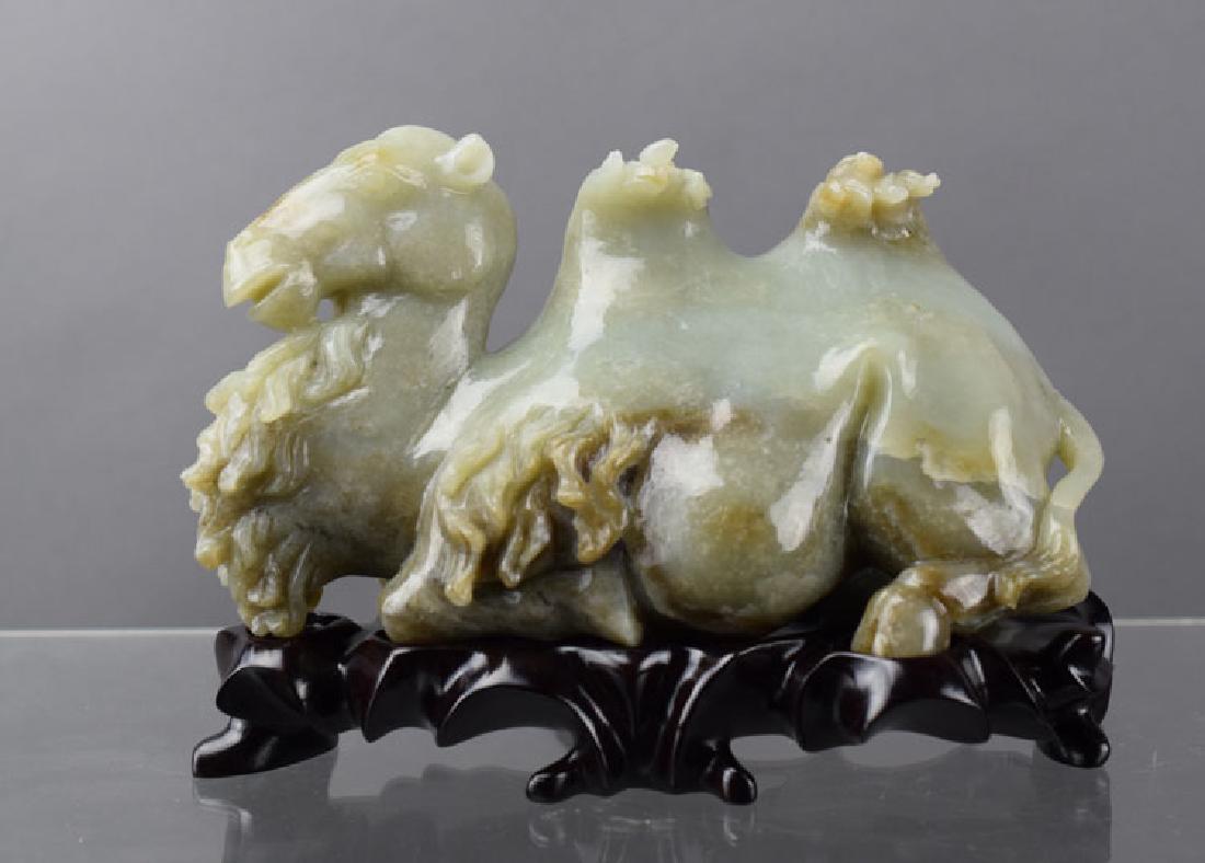 Chinese carved large jade camel (1 of 5)