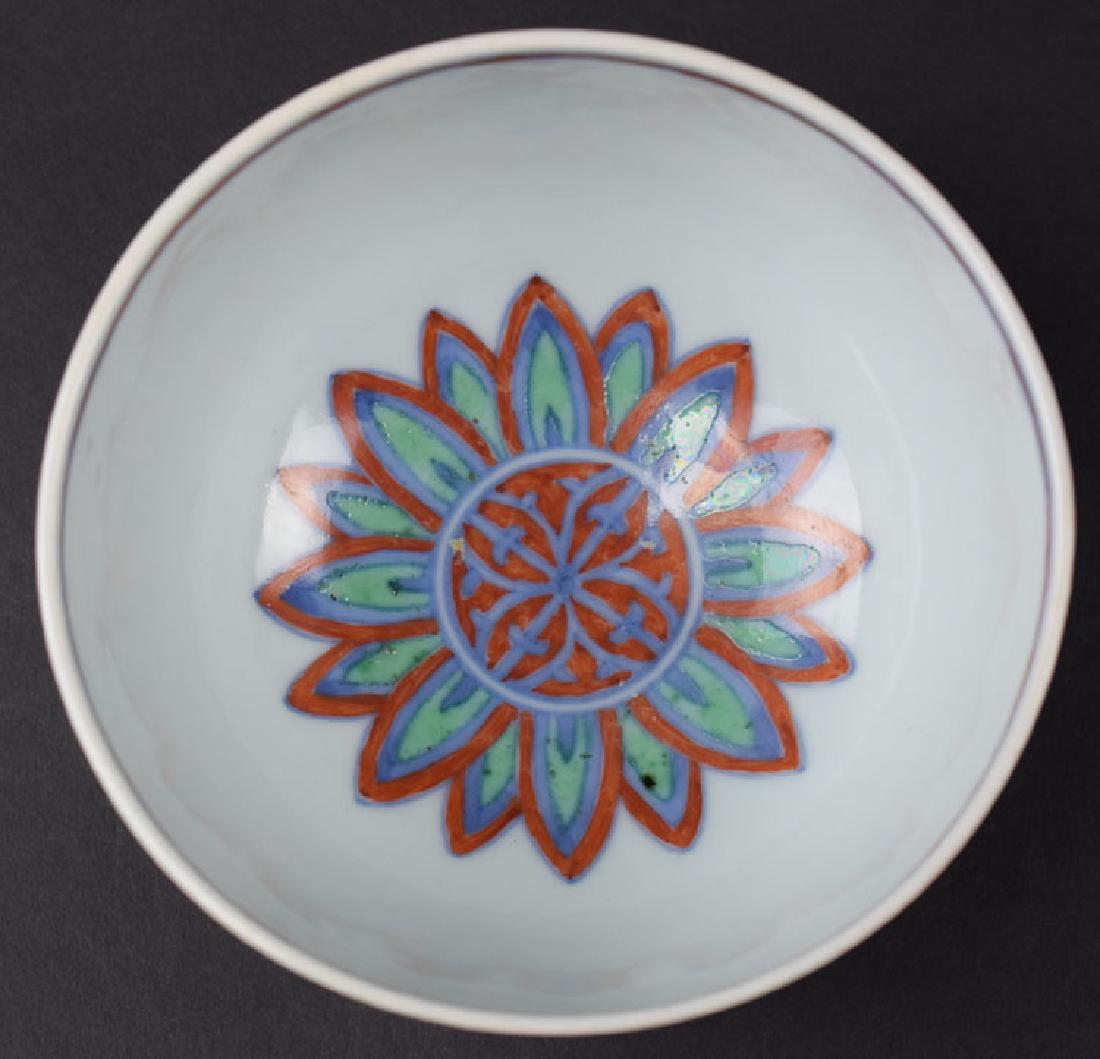 Chinese- Mongolian Qing Doucai porcelain bowl (1 of 4)