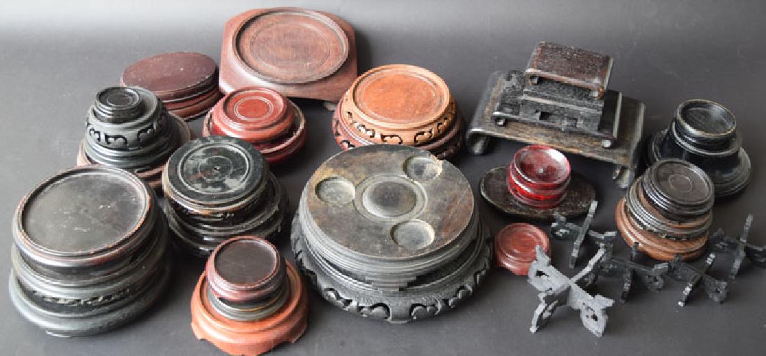 38 Chinese curio display stands (1 of 3)