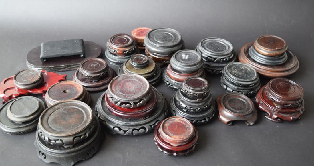 42 Chinese curio display stands (1 of 3)