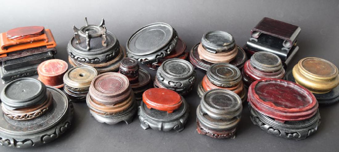 45 Chinese curio display stands (1 of 3)