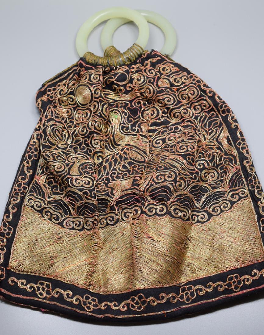 Chinese Qing embroidery two mandarin badge made hand (1 of 4)