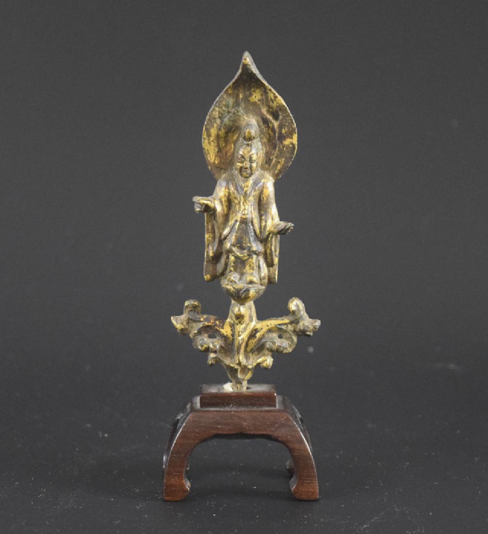Chinese Sui-Tang Dynasty gilt Bronze Buddha (1 of 4)