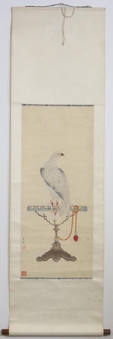 Chinese Qing watercolor painted scroll (1 of 6)