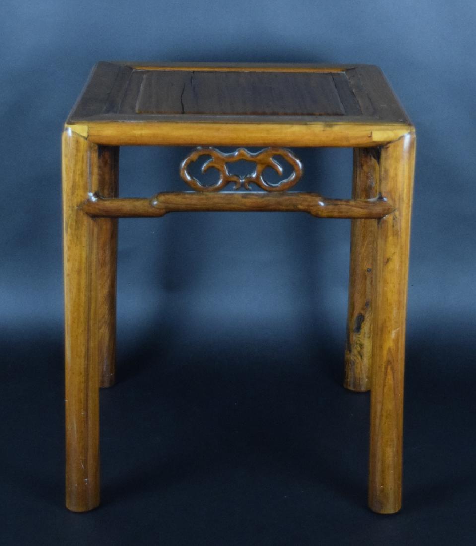 Chinese Qing Huanghuali wood stool (1 of 6)