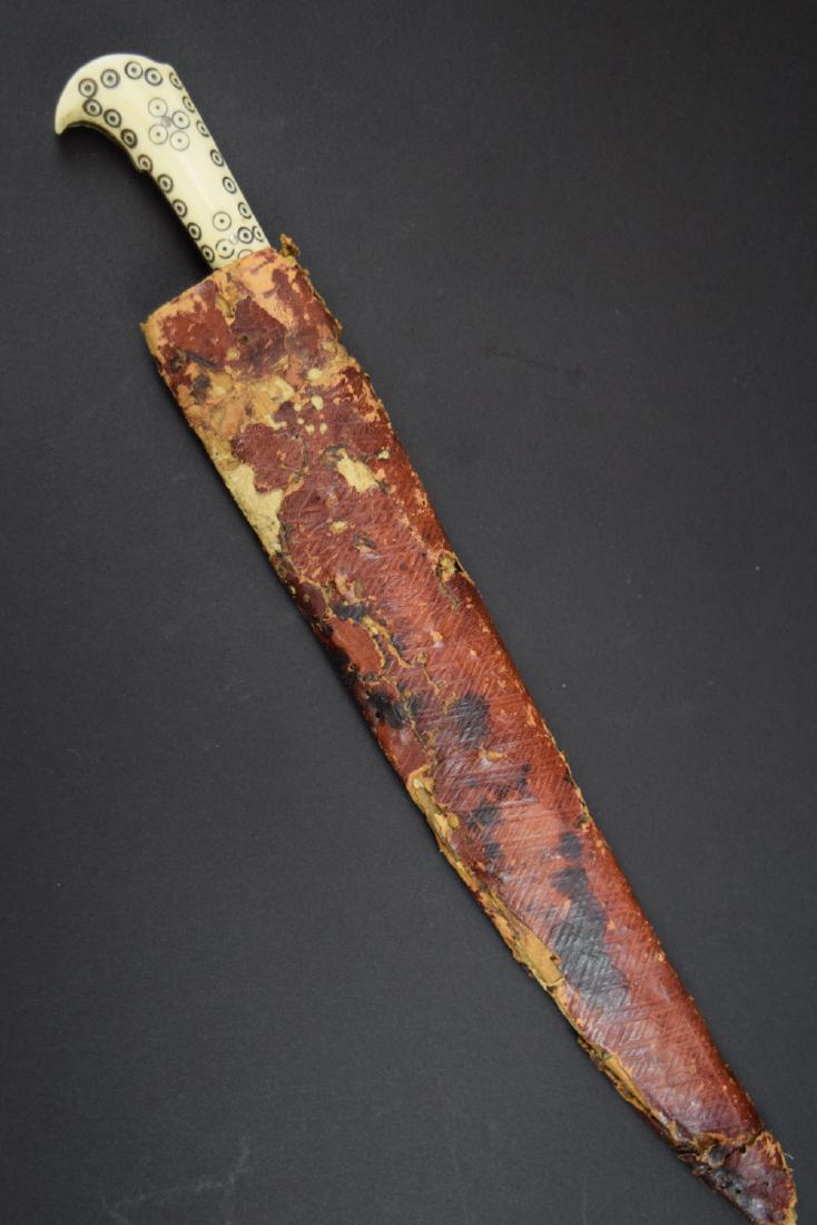 19th C. Ottoman Greek or Turkish Hunting Knife Bichak (1 of 10)