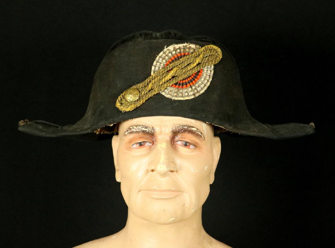 Russian Imperial 19th C. Government Official's or: Russian Imperial 19th C. Government Official's or Diplomat's CHAPEAU Hat, with Original Maker Marked Liner.