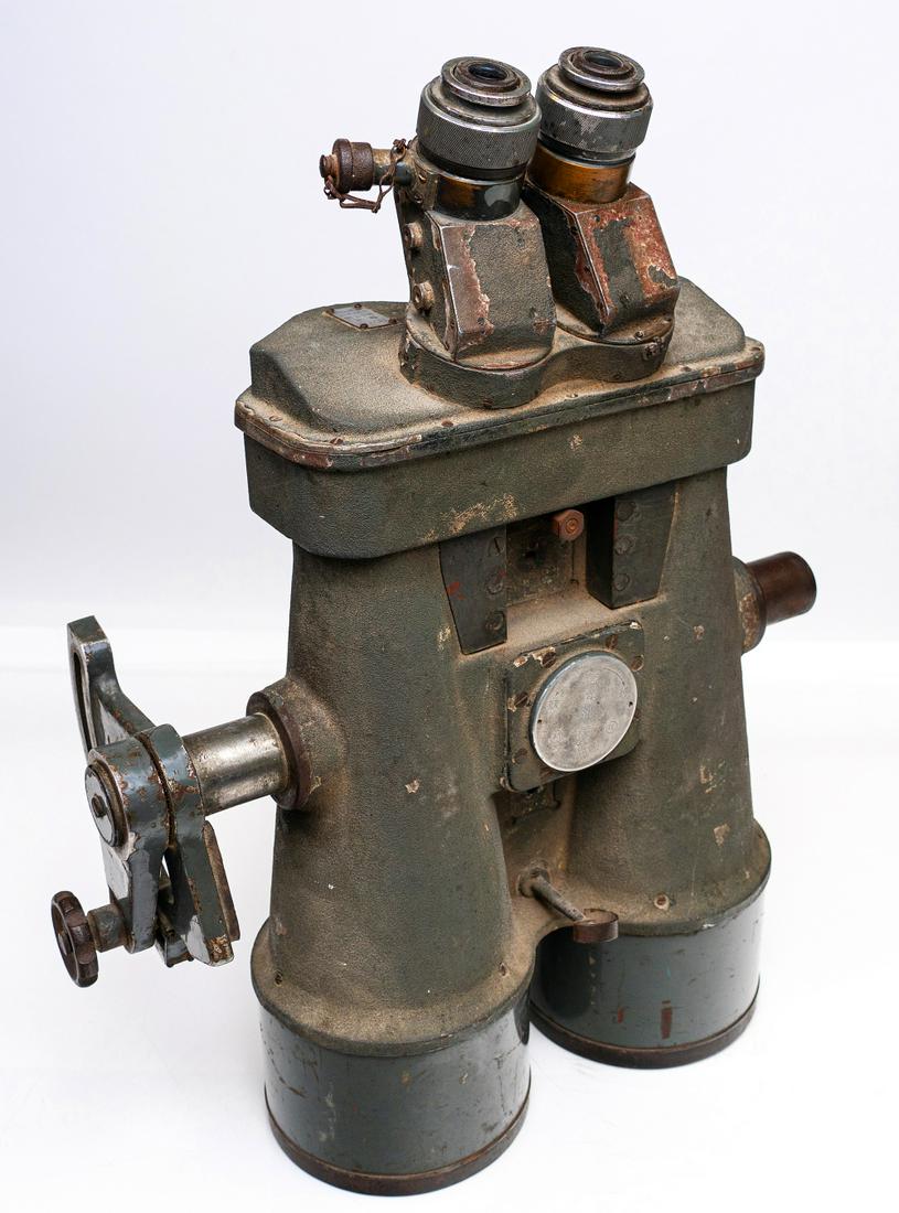 Rare WWII Imperial Japanese Navy Big Eye Binoculars: WWII Imperial Japanese Navy Ship Big Eye Binoculars 20 x 3 Nikko "Nikon" Optics.size 23" long