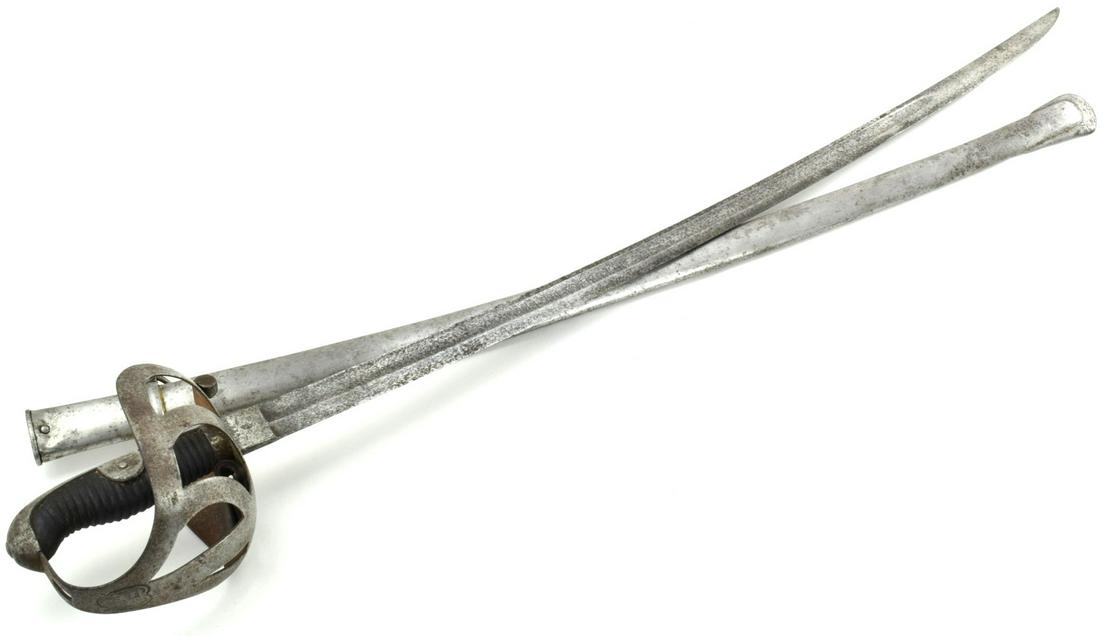 URUGUAY SABRE - ARGENTINE CAVALRY TROOPER SWORD M1895: URUGUAY SABRE - ARGENTINE CAVALRY TROOPER SWORD M1895A nice example of Uruguay Sabre. The sword is really similar to the Argentina cavalry trooper sword M1895. They have a Prussian Hilt M1852 but a Mo