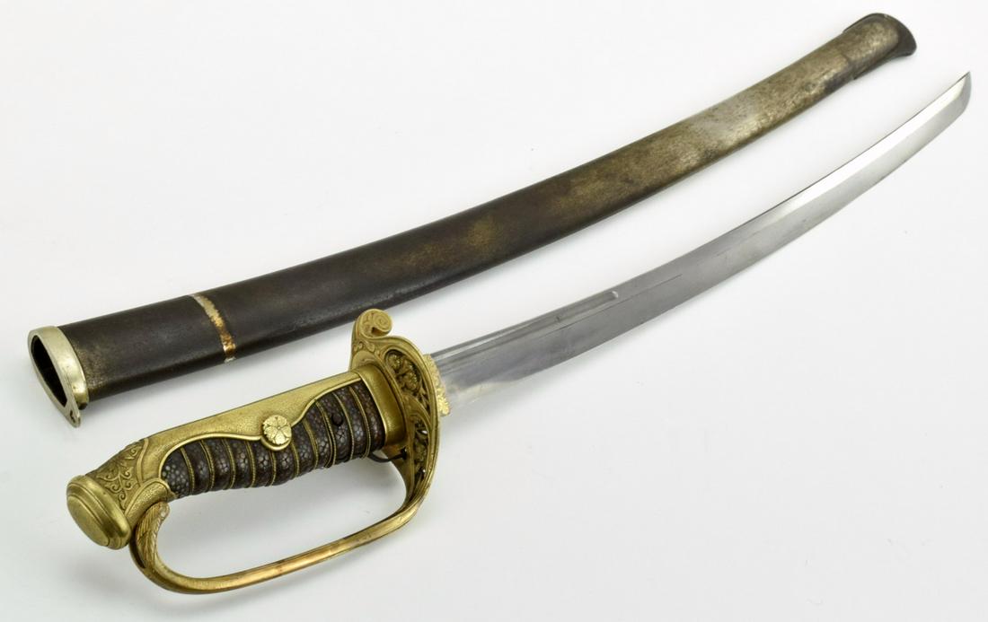 Rare 19th C. Japanese Cavalry or Police Officer's Sword - 13