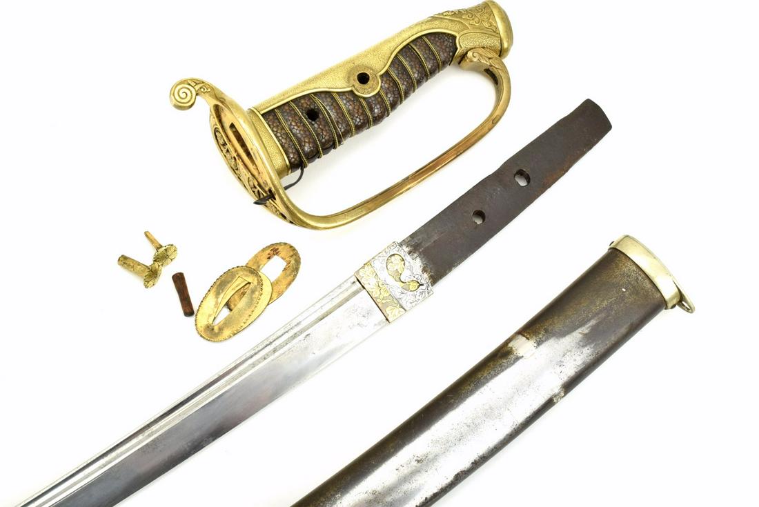 Rare 19th C. Japanese Cavalry or Police Officer's Sword - 3