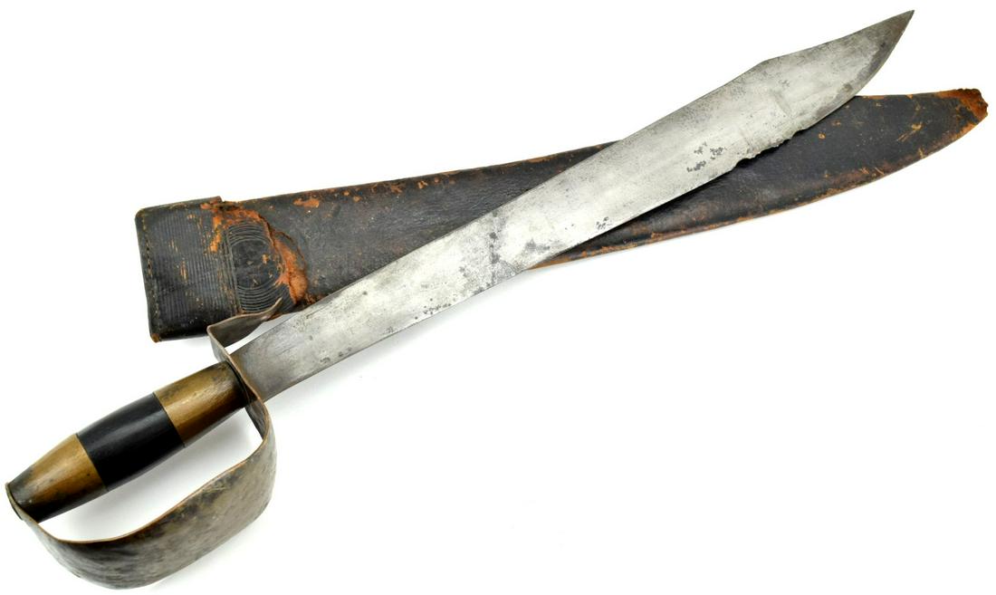 Rare 18th C. Spanish Colonial Navy Cutlass Pirate's