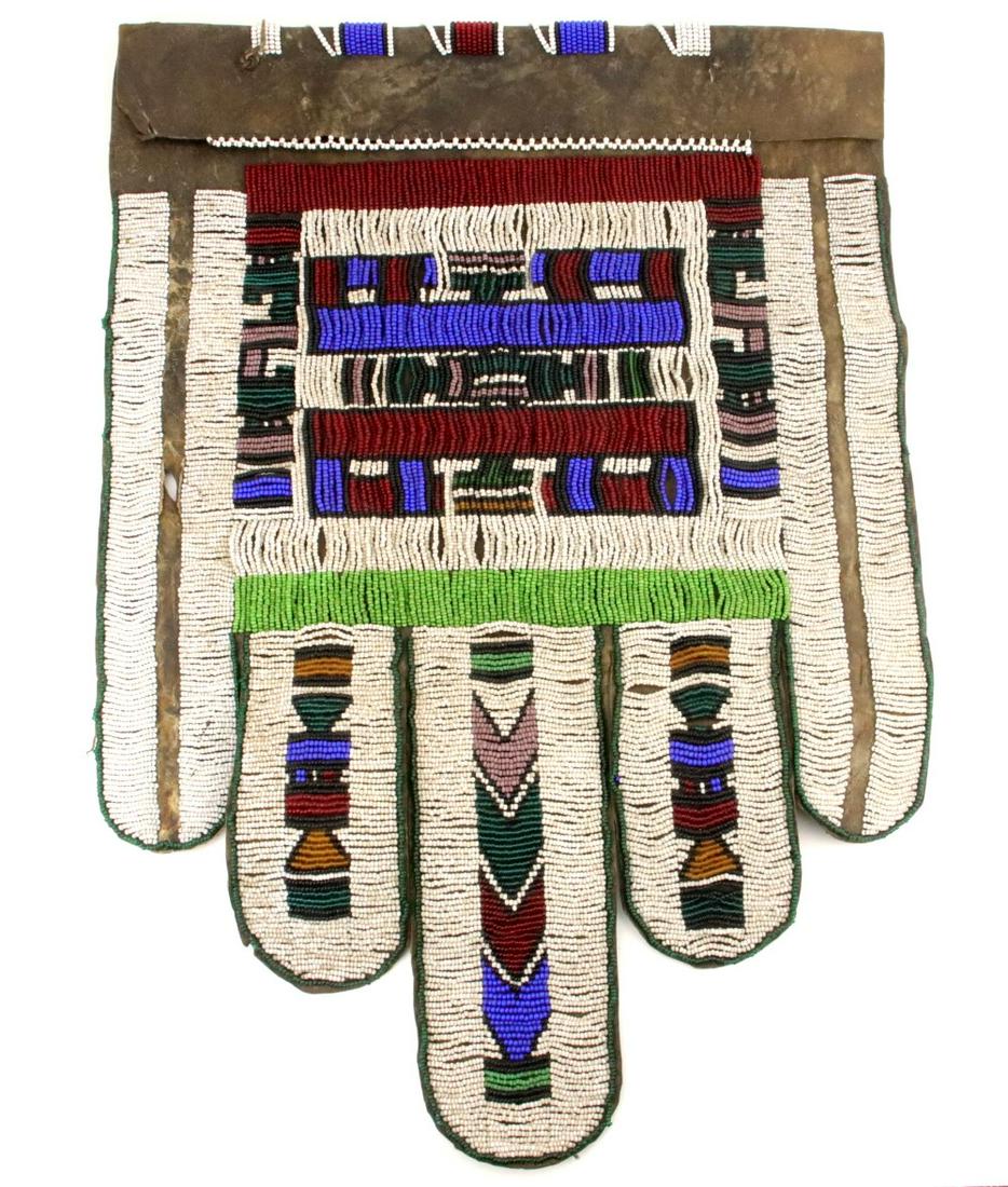 Beautiful Large Beaded Buffalo Hide Apron, South Africa (1 of 18)