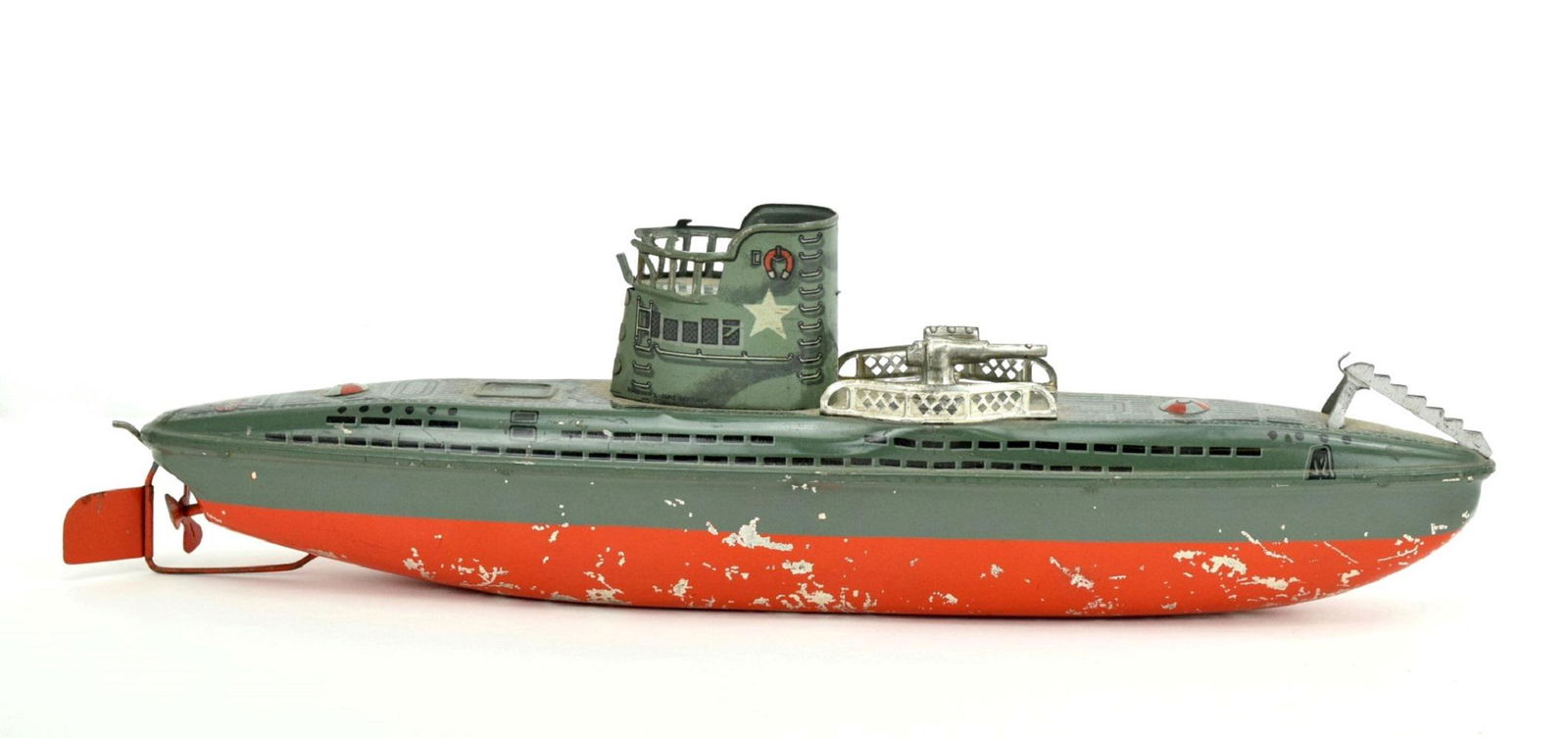 Arnold Germany Tin Submarine / U-Boat  Clockwork Toy (1 of 9)