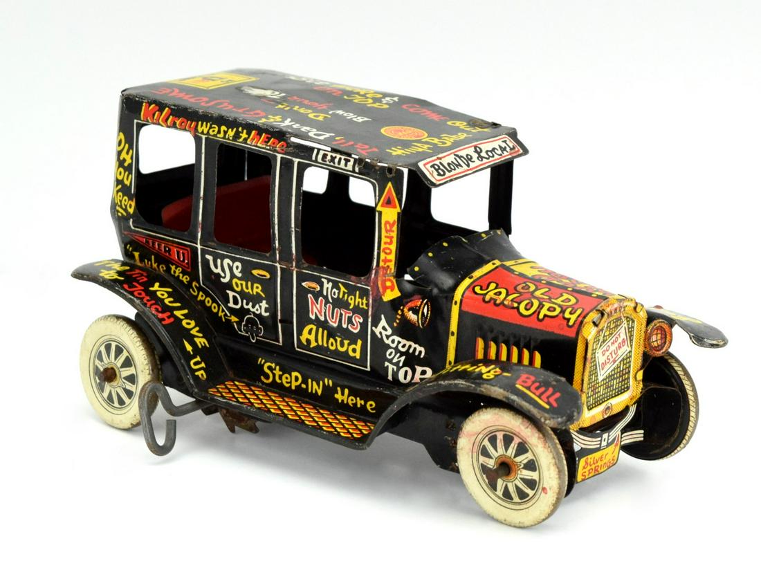 MARX Lithographed Tin "Old Jalopy" Toy Automobile (1 of 6)