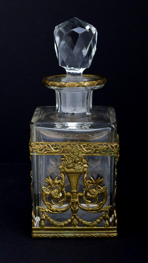 Very Fine Antique Ormolu Bronze Mounted Etched Glass (1 of 5)