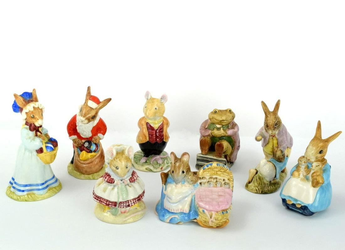 8 MARKED ROYAL DOULTON and BESWICK BEATRIX POTTER (1 of 10)