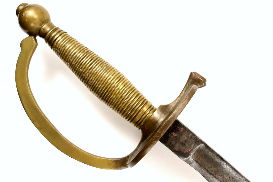 Good Reproduction of American Civil War US NCO Sword: Good Reproduction of American Civil War US NCO Sword with Marked & Dated Blade. Total length (inside scabbard if present) : 38", Blade length : 31 2/4". ~~ DEAR BIDDERS, Please View More Detailed Clos