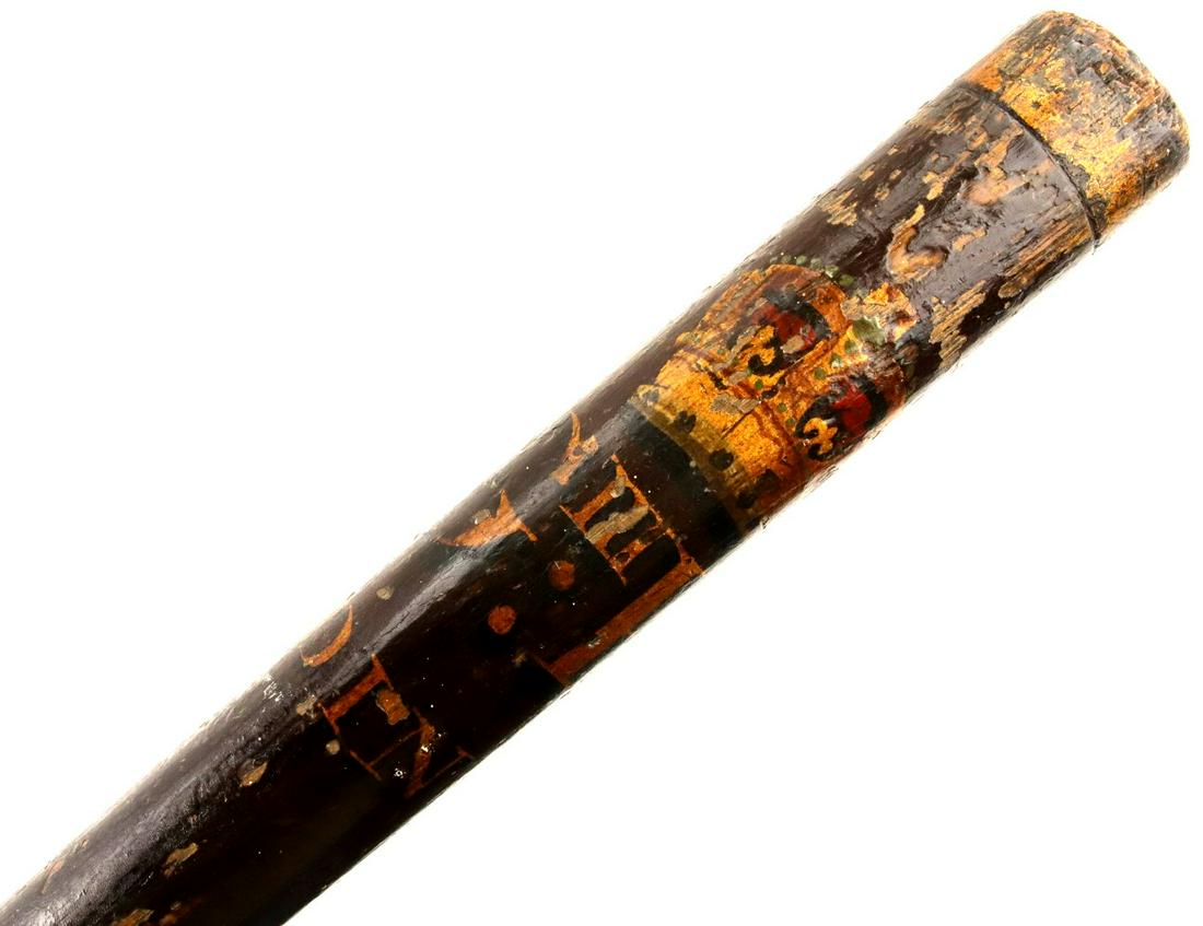 King George III era English Police Officer's Truncheon: King George III era English Police Officer's Truncheon Baton Billy Club. Total length : 30 1/2". ~~ DEAR BIDDERS, Please View More Detailed Close-Up Images by visiting our website - Sofedesignauctions