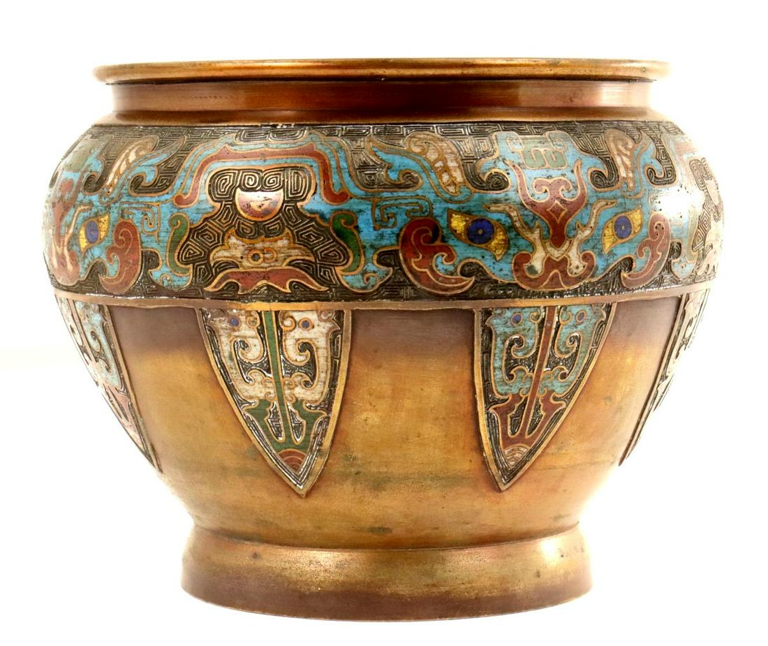 Antique Ming Dynasty Chinese Cloisonne Pot (1 of 11)