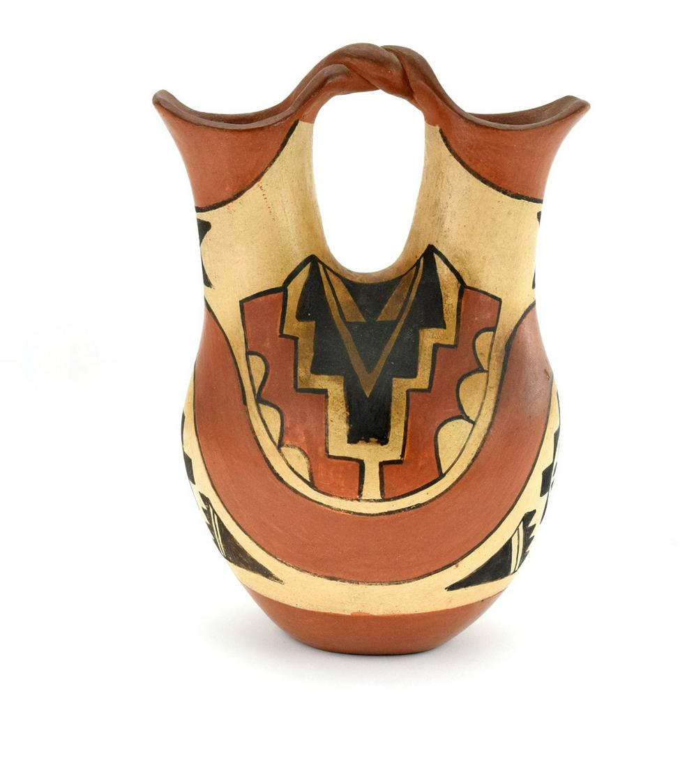 Old Vintage Jemez Pueblo Polychrome Pottery Wedding (1 of 7)
