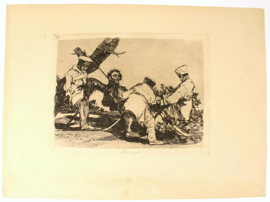 Original Goya Etching Plate 32 'The Disasters of War' (1 of 5)