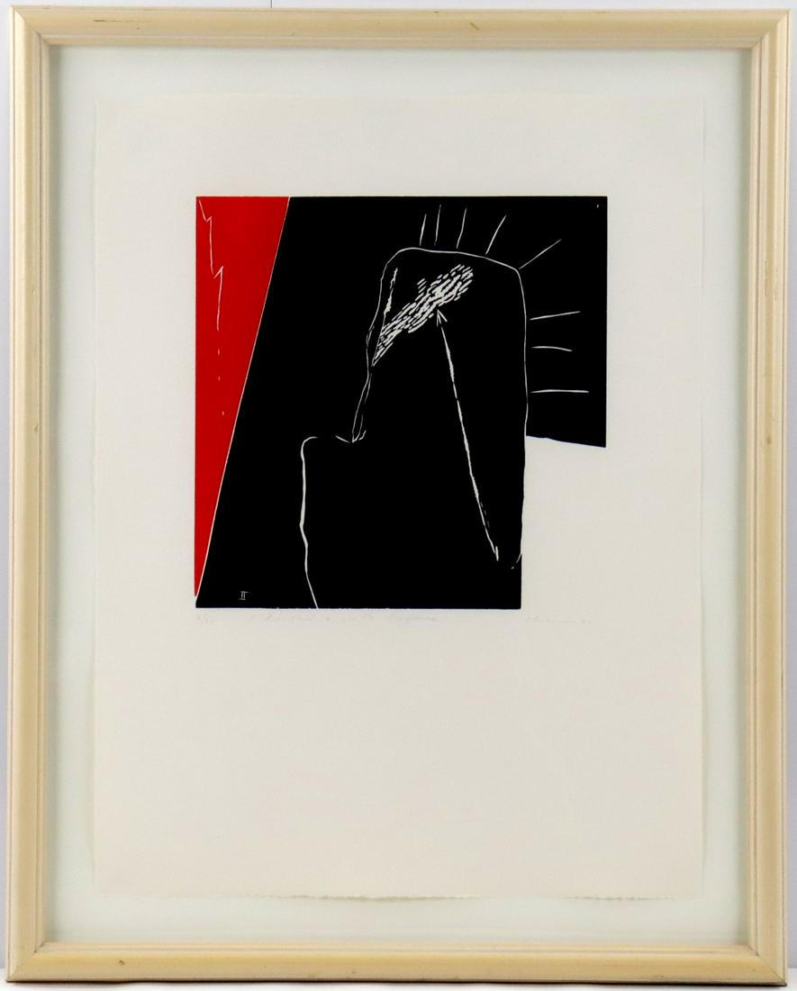 American Dale Chisman (1943-2008 ) Abstract Lithograph 3 of 5 (1 of 5)