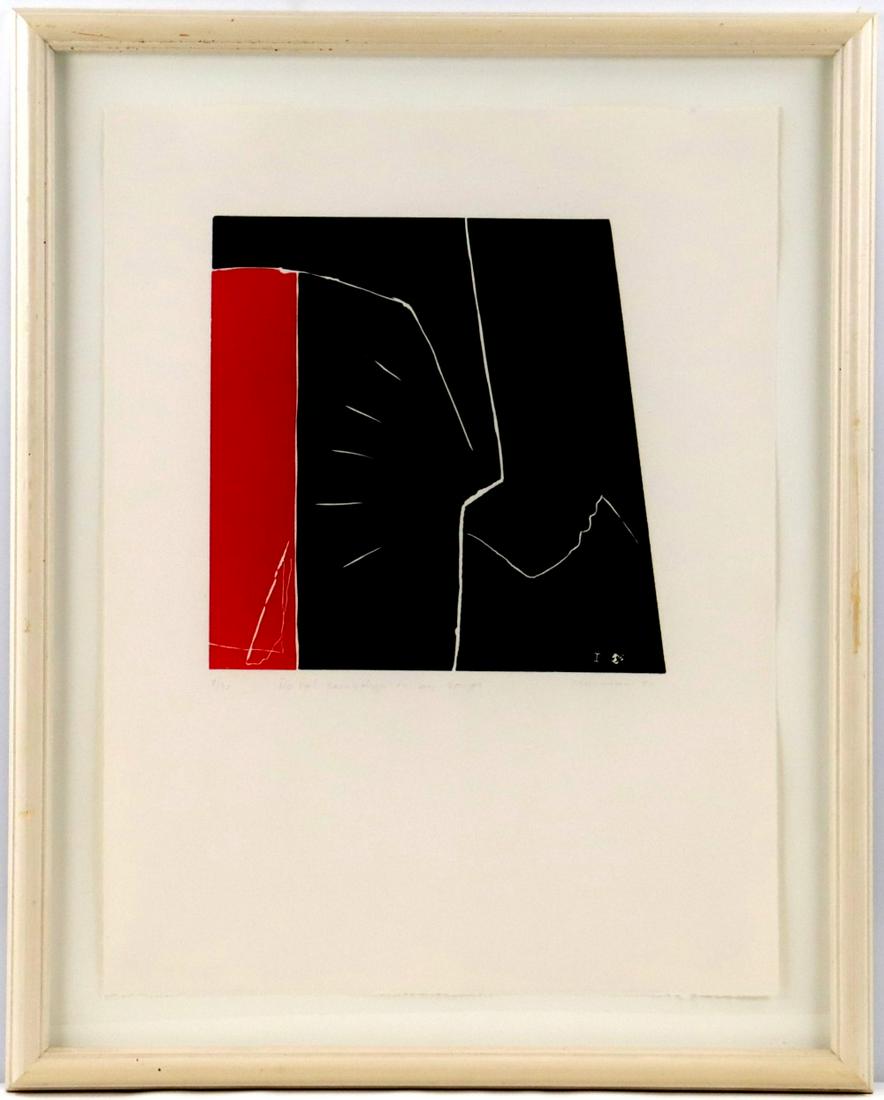 American Dale Chisman (1943-2008 ) Abstract Lithograph 4 of 5 (1 of 6)