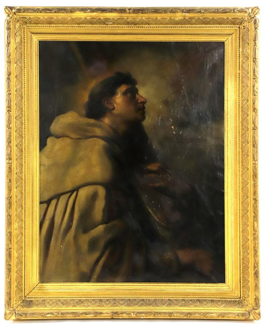 17/18th Century Religious Monk Painting Old Masters School (1 of 10)