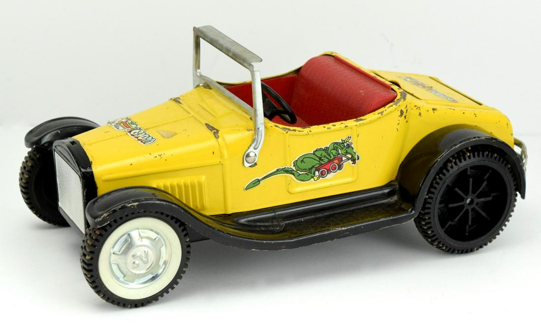 Vintage Nylint Yellow Roadster Car W/Rumble Seat (1 of 6)