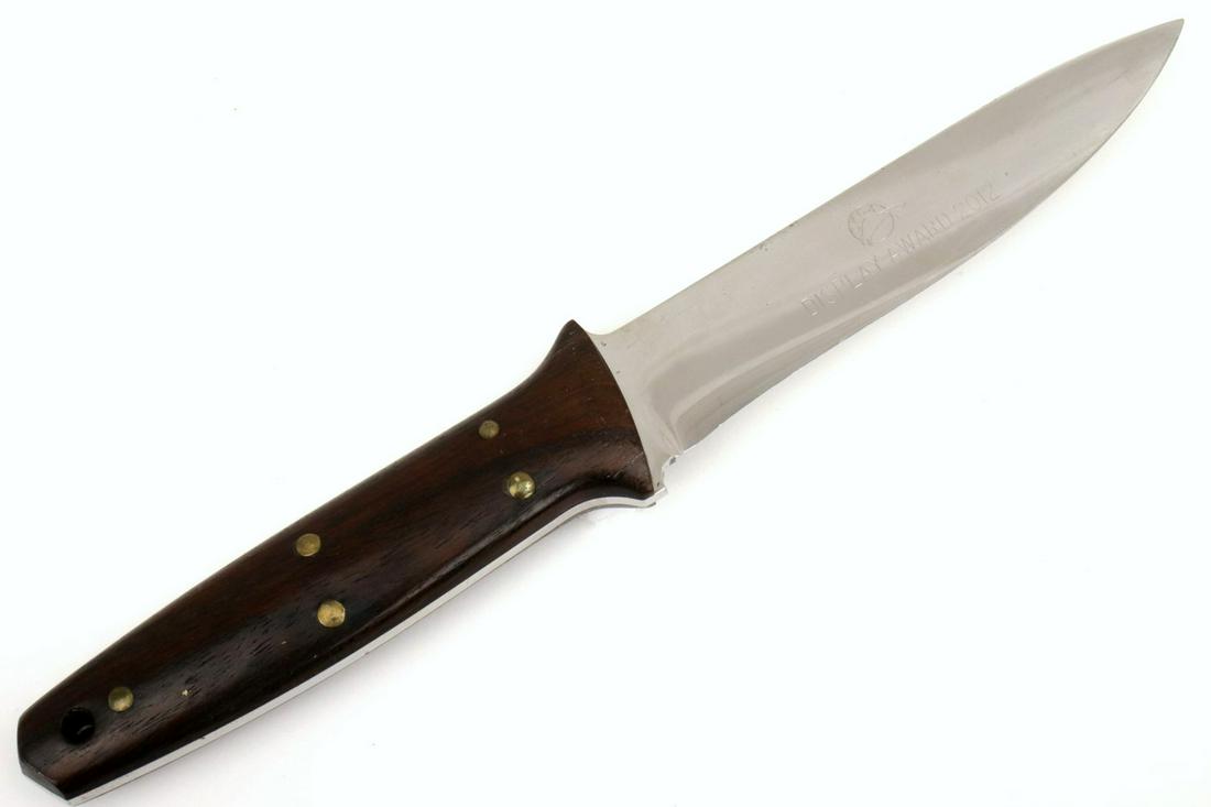 Nice Quality Custom Made Hunting Knife ~ Blade Maker Marked TEDD HARRIS, HAND MADE, OREGON and OKCA (1 of 10)
