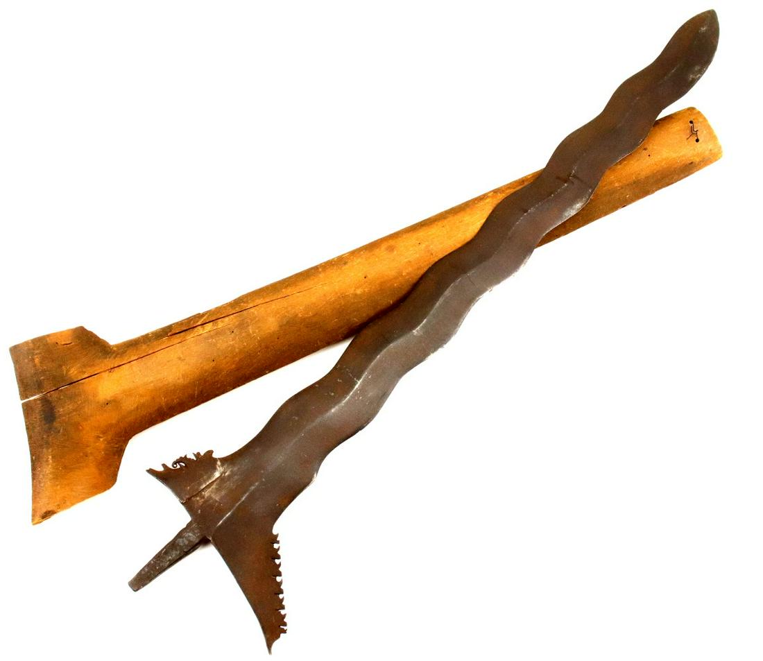 Massive Asian Philippine Moro Warrior's KRIS Sword ~ Possibly an Executioner's Piece. (1 of 10)