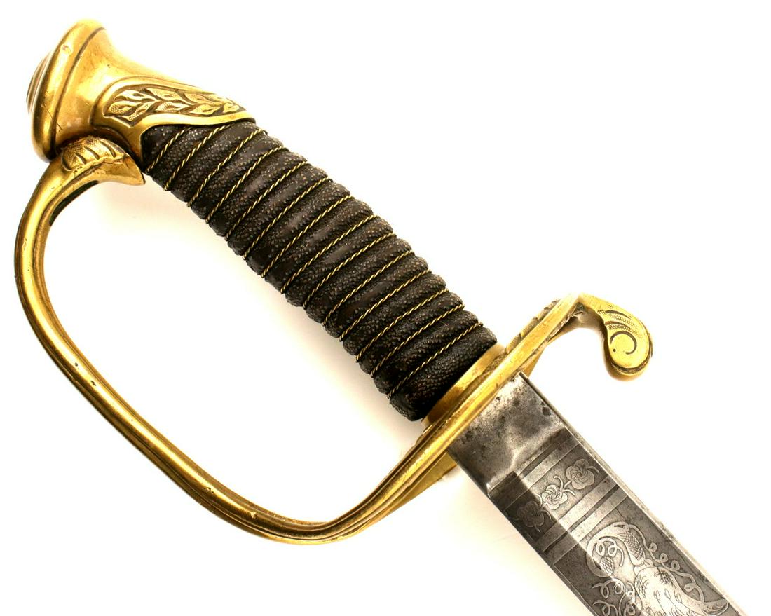 American Civil War era US Foot Officer's Sword by ''C. ROBY & Co.'' ~ Beautiful Deeply Etched Blade (1 of 20)