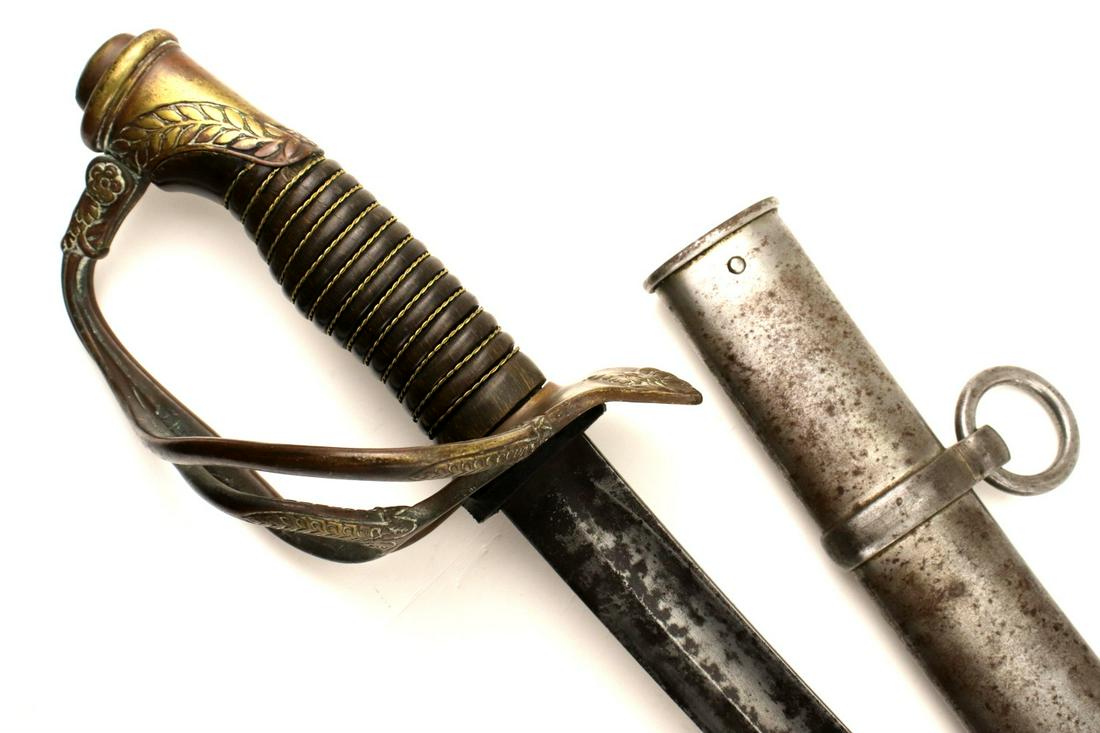 French 19th C. Cavalry Officer's Sword ~ Nice Horn Grip ~ Blade with Arsenal Inscription on the (1 of 13)