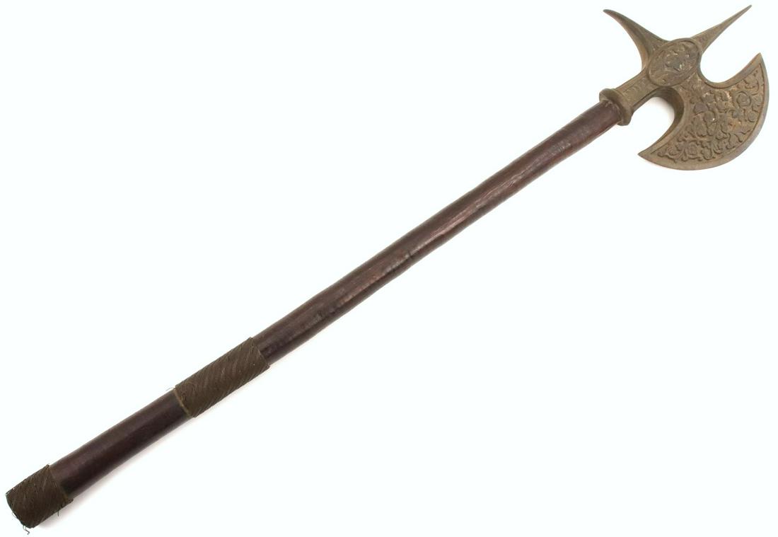 Nice Victorian era Cast Iron Horseman Axe of Medieval era Style. (1 of 9)