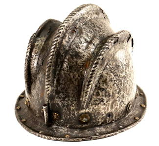 Ultra Rare 16th C. Spanish Conquistador's Triple-Comb MORION Cabasset Helmet ~ Museum Rarity