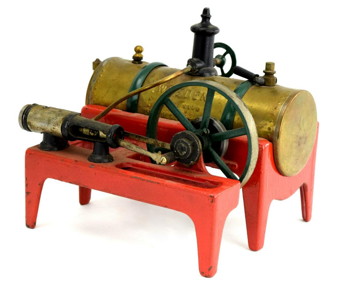 Antique Vintage Weeden # 647 Toy Steam Engine - 1930's: Made by The Weeden Manufacturing Company in New Bedford, Mass., The Number 647 Weeden Toy Steam Engine, manufactured from the late 1800's up to 1940. It has a six legged table style cast iron frame, a