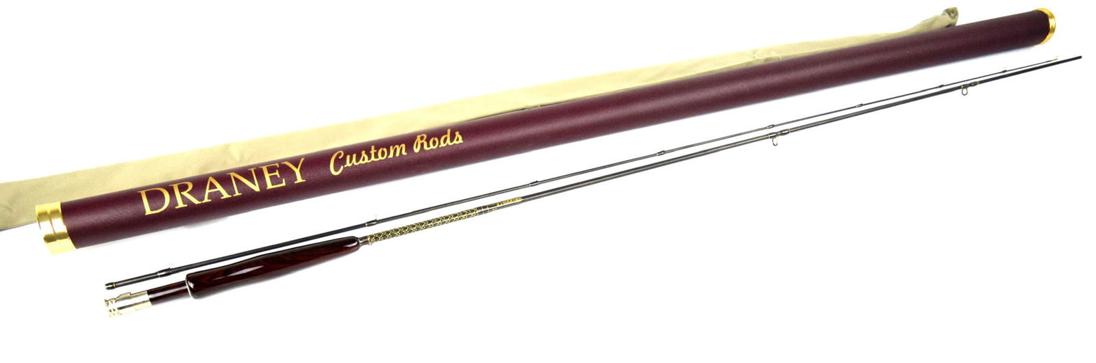 G.Loomis Blank F1085 GLX Fly Fishing Rod: Very fine G.Loomis Blank F1085 GLX custom fishing rod by Draney Custom Rods. Draney makes fly rods. He takes only custom jobs. With his grandfather's power tools, he fashions a raw cane into a sleek w