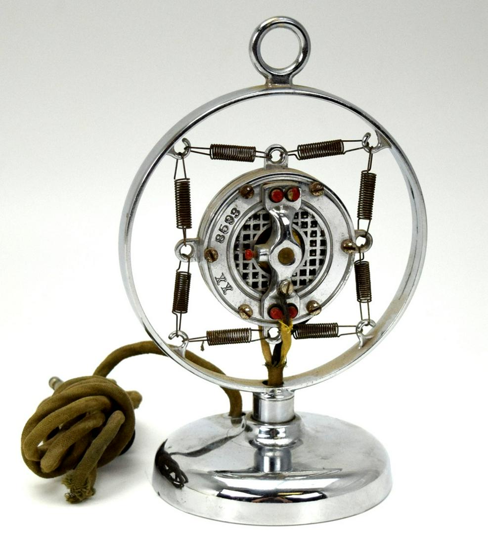 Antique Vintage Spring Ring Mount Microphone c.1930s (1 of 4)