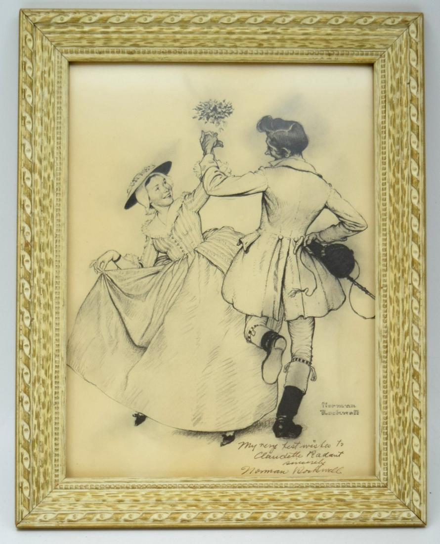 Norman Rockwell (1894-1978) Pencil Signed Hand FinishingPrint (1 of 5)