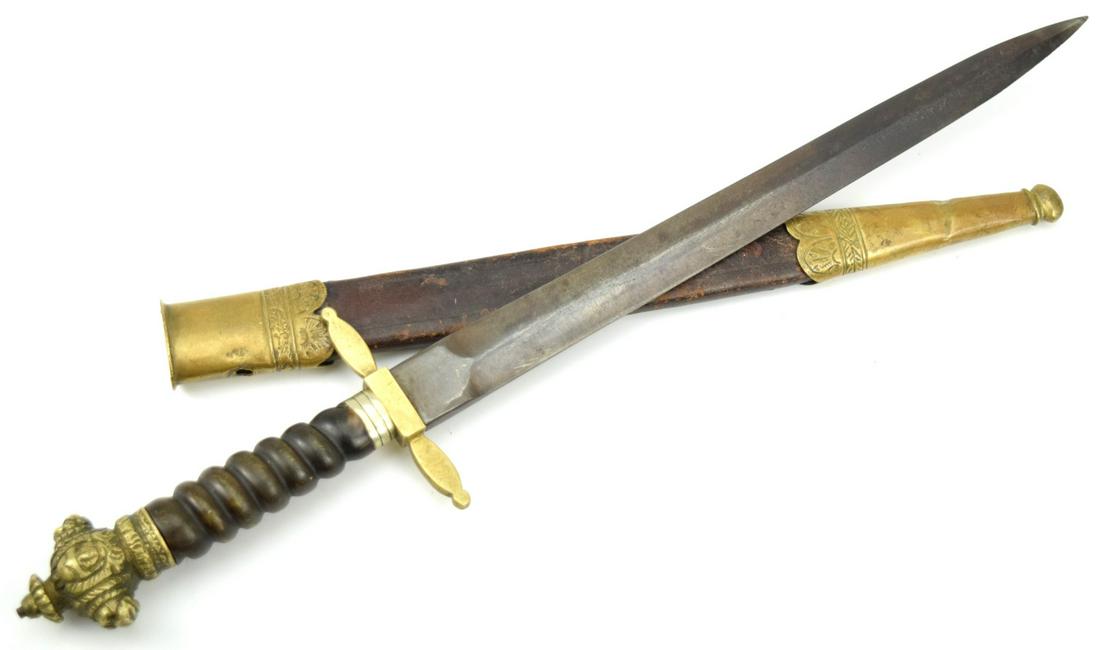 UNUSUAL 19TH C. SPANISH OR FRENCH DAGGER (1 of 14)