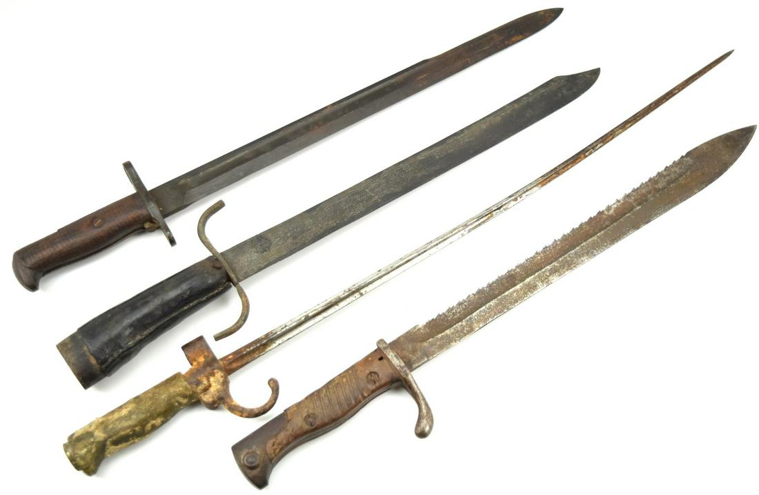 Three Military Bayonets and Knife (1 of 13)