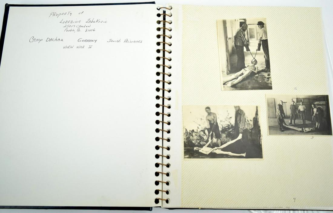 Rare Album 23 WW2 Holocaust Photographs Dachau Concentration Camp (1 of 5)
