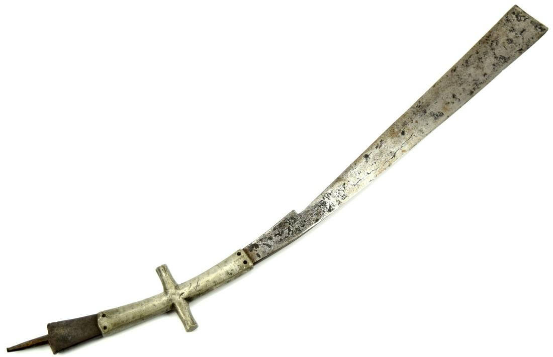 Rare 19th C. Himalayan Assam region Garo or Naga Tribe Warrior's Sword. (1 of 15)