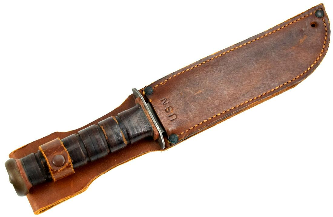 US WWII PAL RH-37 USN Mark 2 Knife: US WWII PAL RH-37 USN Mark 2 Knife. Unissued condition.. Total length (inside scabbard if present) : 13 1/4" , length of the blade - 6 3/4" ~~~~. Detailed condition reports are not included in this ca