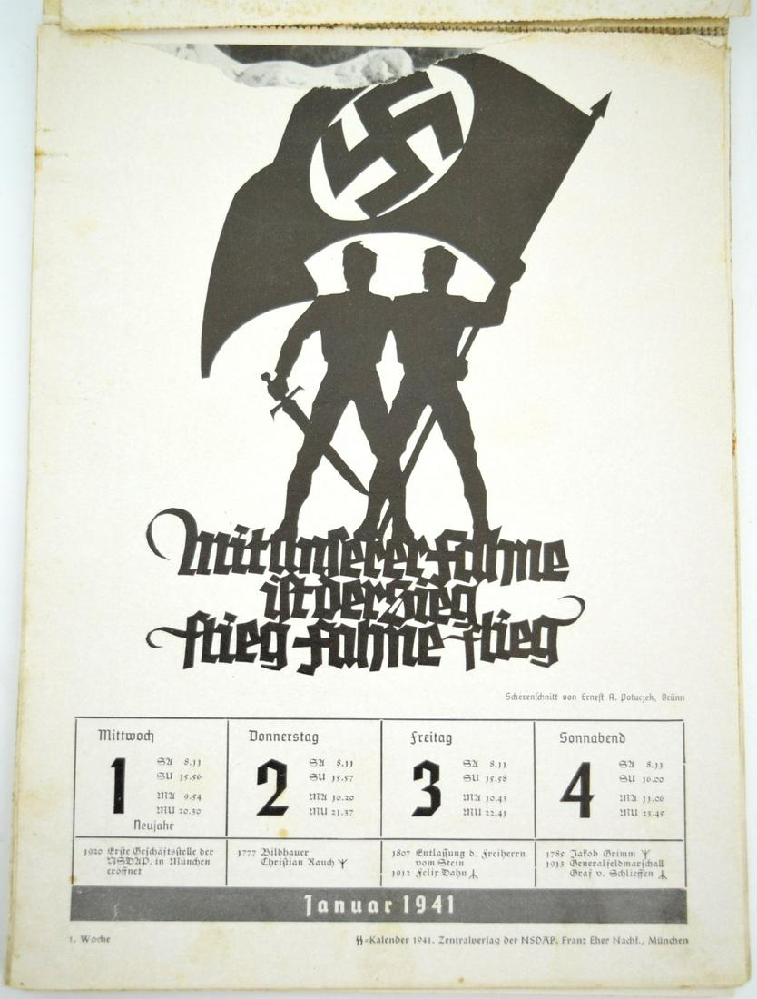 Rare Official 1941 Sskalender 1941 Auction Ss Kalender Mutterschutz